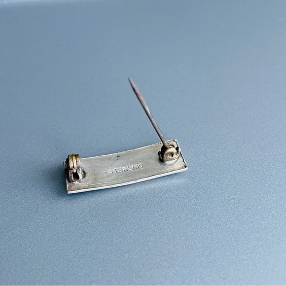 U.S Army Single 1st Lieutenant Bar Military Shoulder Vintage Sterling Si… - Picture 3 of 6